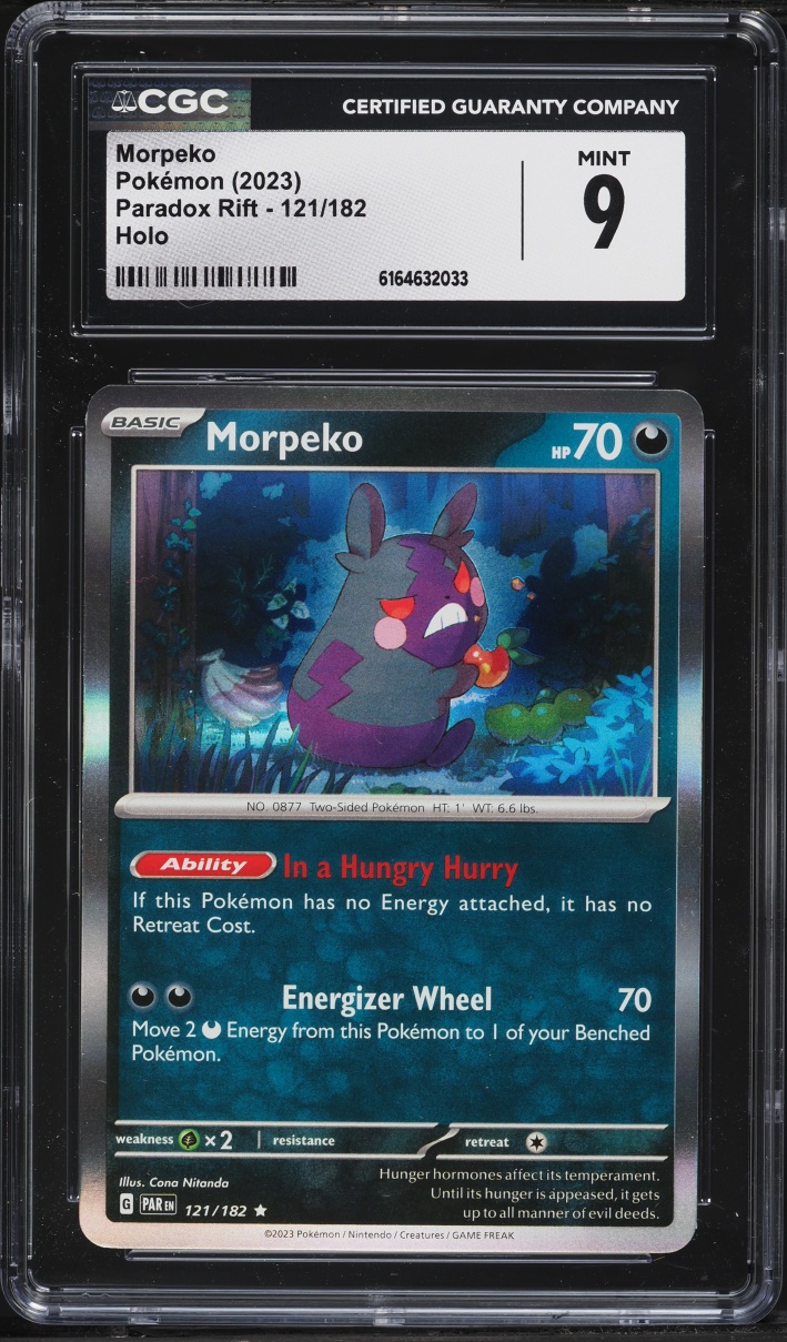 2023 Pokemon Scarlet & Violet Paradox Rift Holo Morpeko #121 CGC 9 MINT