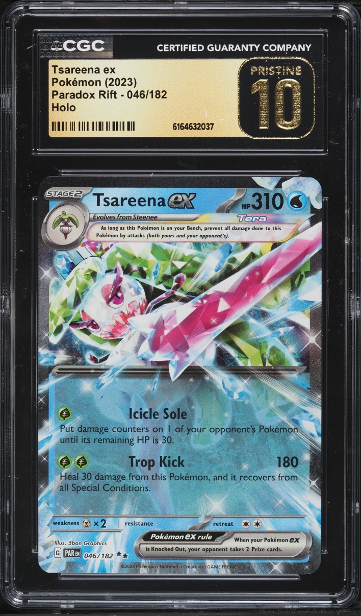 2023 Pokemon Scarlet & Violet Paradox Rift Holo Tsareena EX #46 CGC 10 PRISTINE