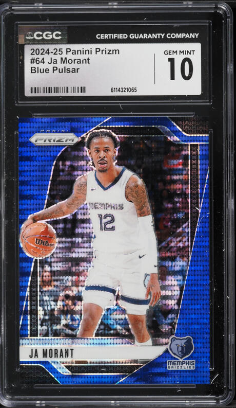 2019 Donruss Blue Infinite Ja Morant ROOKIE AUTO /35 #202 PSA 10