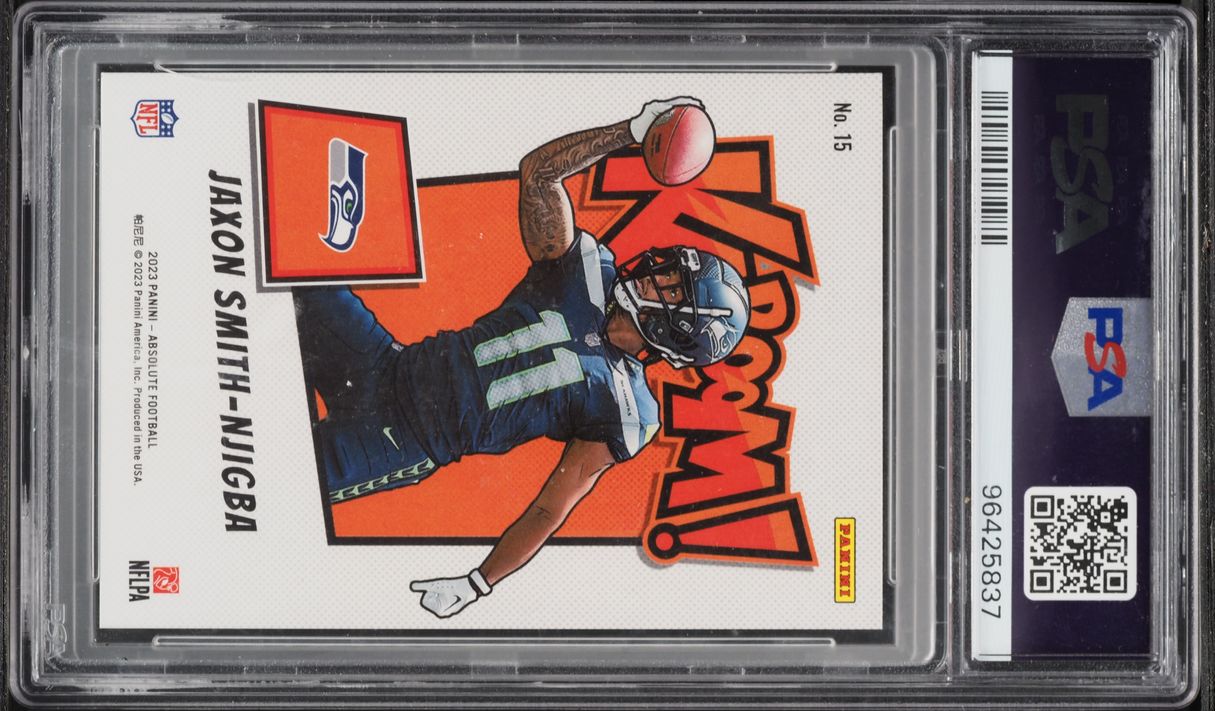 2023 Absolute Kaboom! Horizontal Gold Jaxon Smith-Njigba ROOKIE /10 #15 PSA 10 GEM MINT