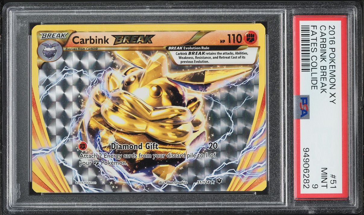 2016 Pokemon XY Fates Collide Carbink BREAK #51 PSA 9 MINT