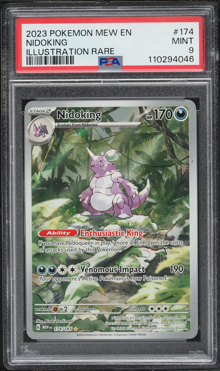 2023 Pokemon Scarlet & Violet 151 IR Nidoking #174 PSA 9 MINT