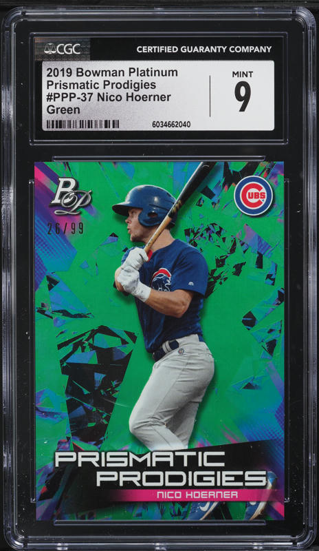 2020 Bowman Nico Hoerner ROOKIE #72 PSA 10 GEM MINT on Fanatics