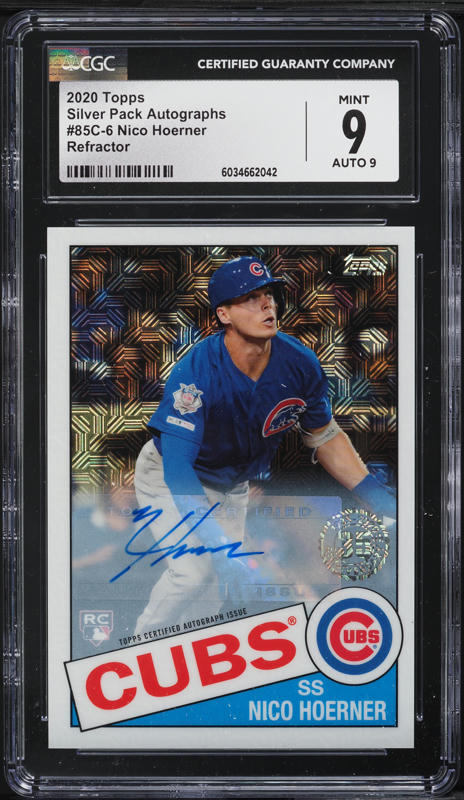 2020 Bowman Nico Hoerner ROOKIE #72 PSA 10 GEM MINT on Fanatics