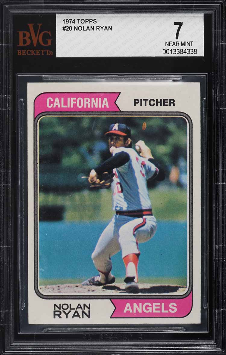 1974 Topps NOLAN RYAN PSA 8 ビンテージ MLB 1974 Topps Nolan Ryan #20 PSA 8 NM-MT on Fanatics Collect