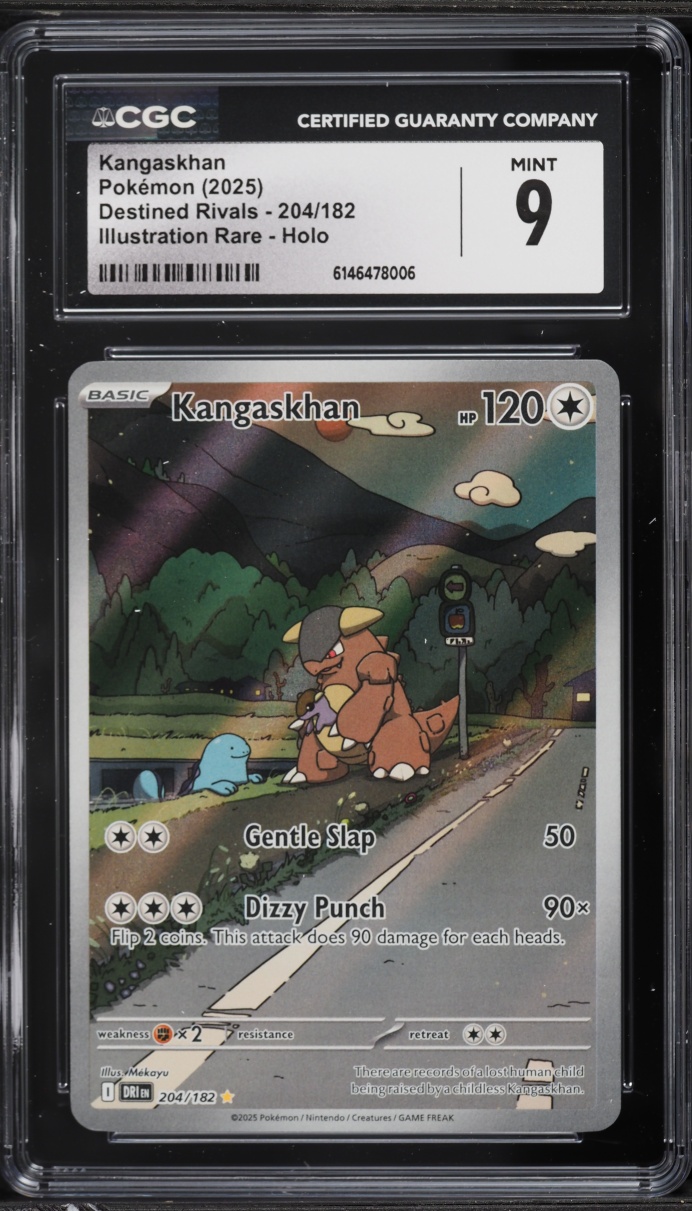 2025 Pokemon Scarlet & Violet Destined Rivals IR Kangaskhan #204 CGC 9 MINT