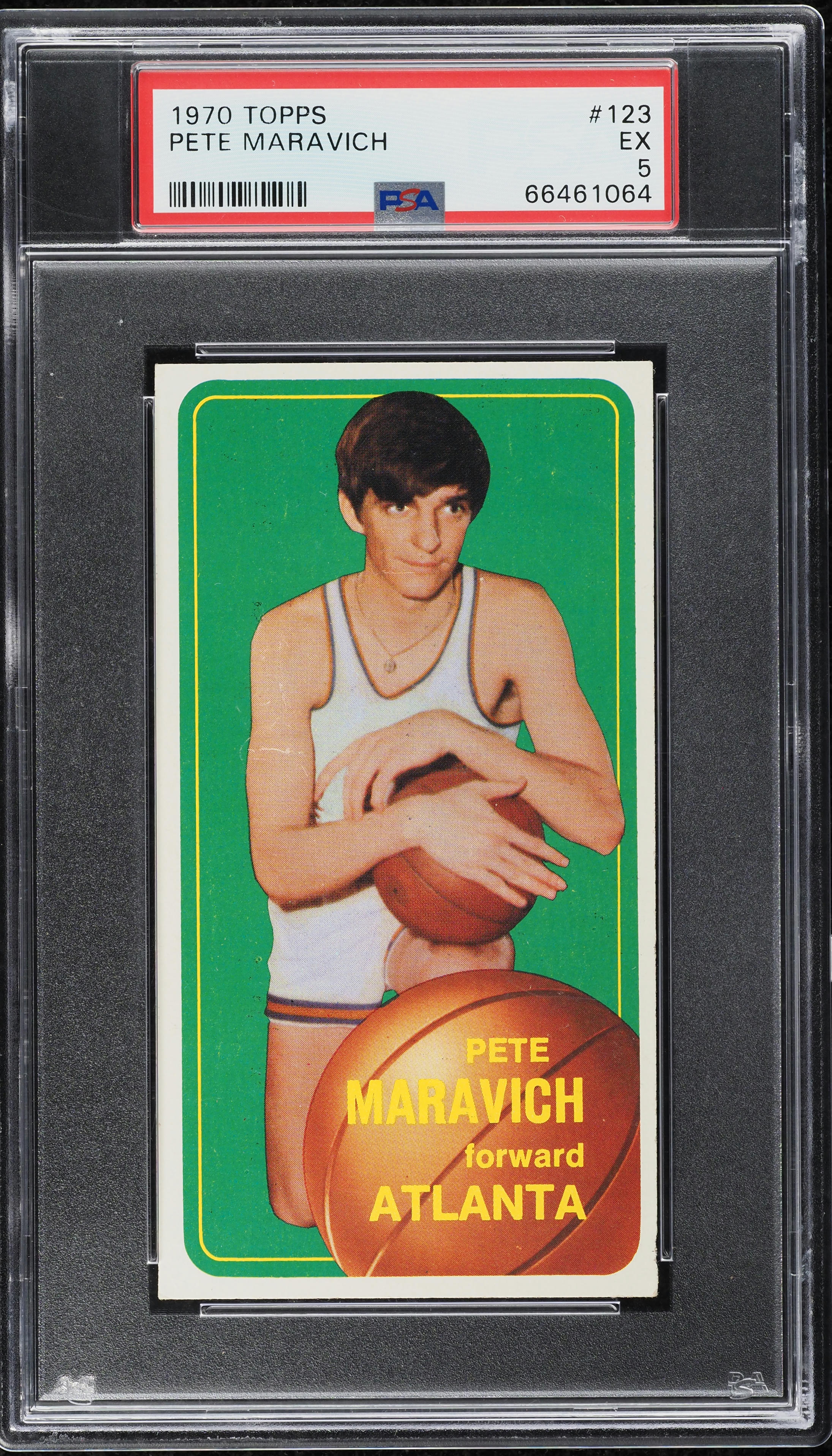 1970 Topps Basketball Pete Maravich ROOKIE #123 PSA 5 EX