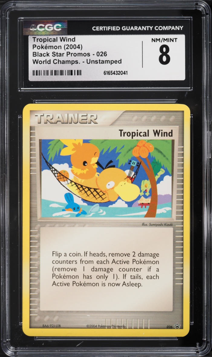 2004 Pokemon Promo World Championships Unstamped Tropical Wind #26 CGC 8 NM-MT