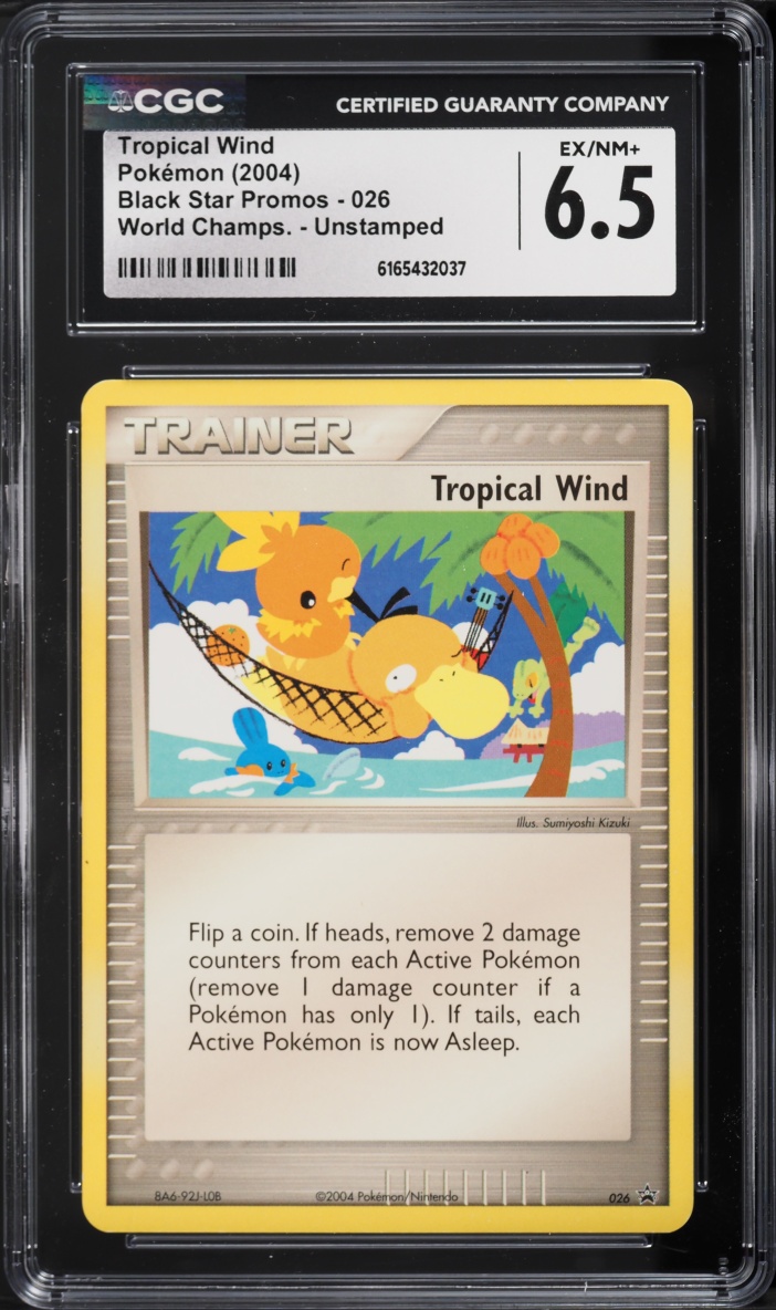 2004 Pokemon Promo World Championships Unstamped Tropical Wind #26 CGC 6.5 EXMT+