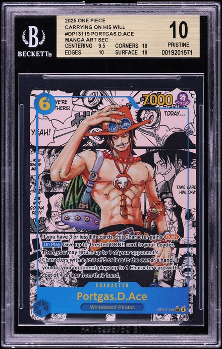 2025 One Piece Carrying On His Will SEC Portgas D. Ace #OP13-119