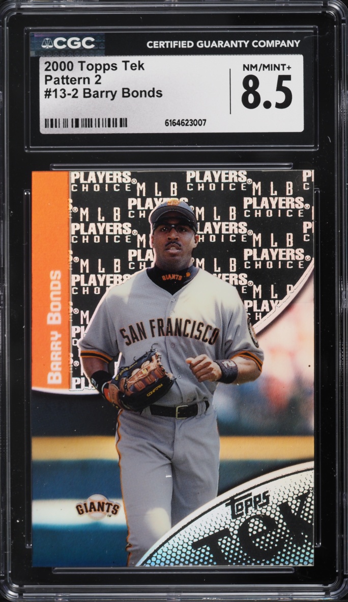2000 Topps Tek Pattern 2 Barry Bonds #13-2 CGC 8.5 NM-MT+