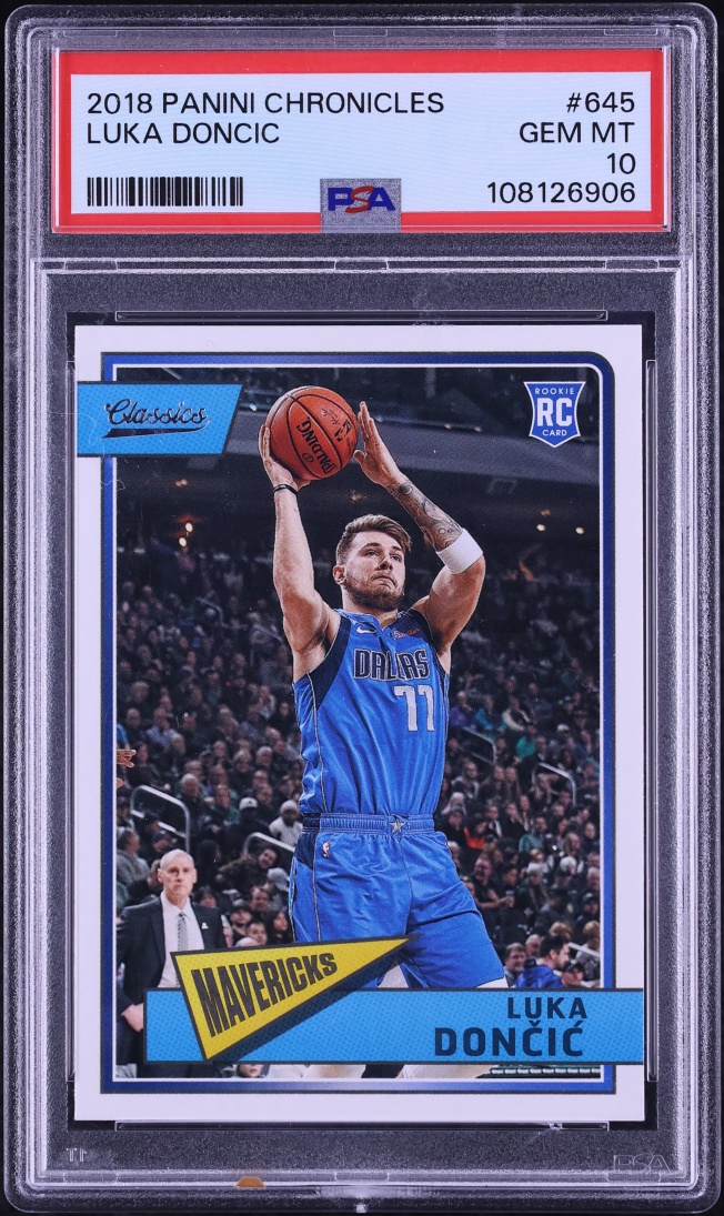 2018 Panini Chronicles Luka Doncic ROOKIE #645 PSA 10 GEM MINT