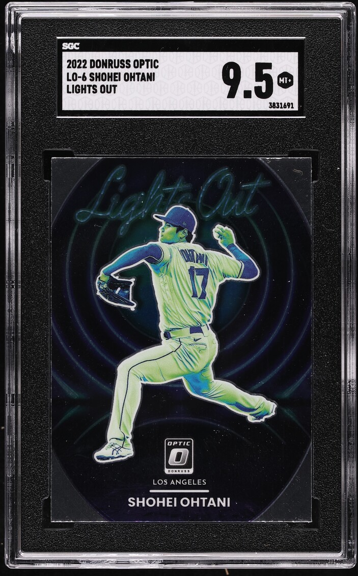 2022 Donruss Optic Lights Out Shohei Ohtani #LO-6 SGC 9.5 MINT+