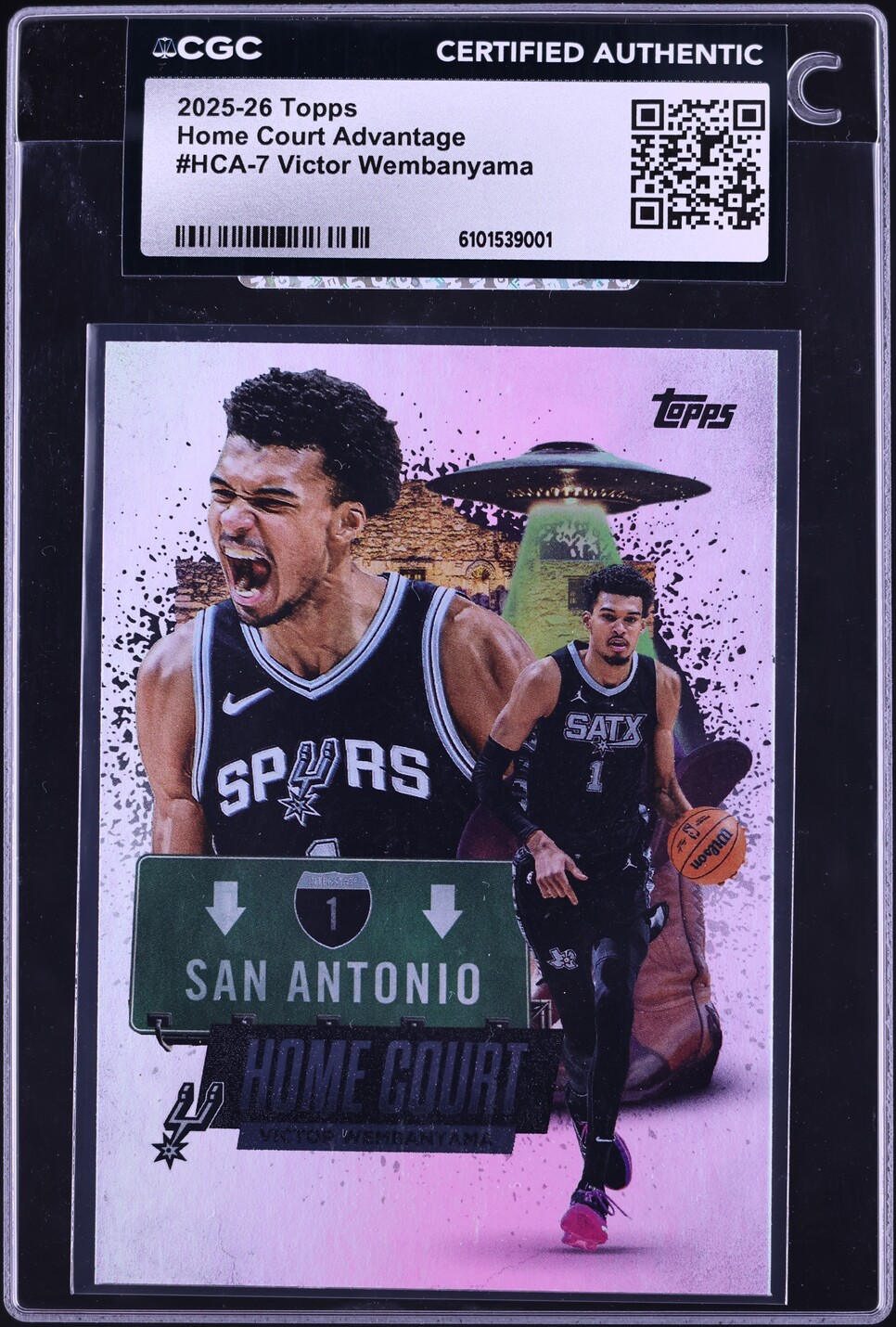 2025 Topps Home Court Advantage Victor Wembanyama #HCA-7 CGC AUTH - Photo 1