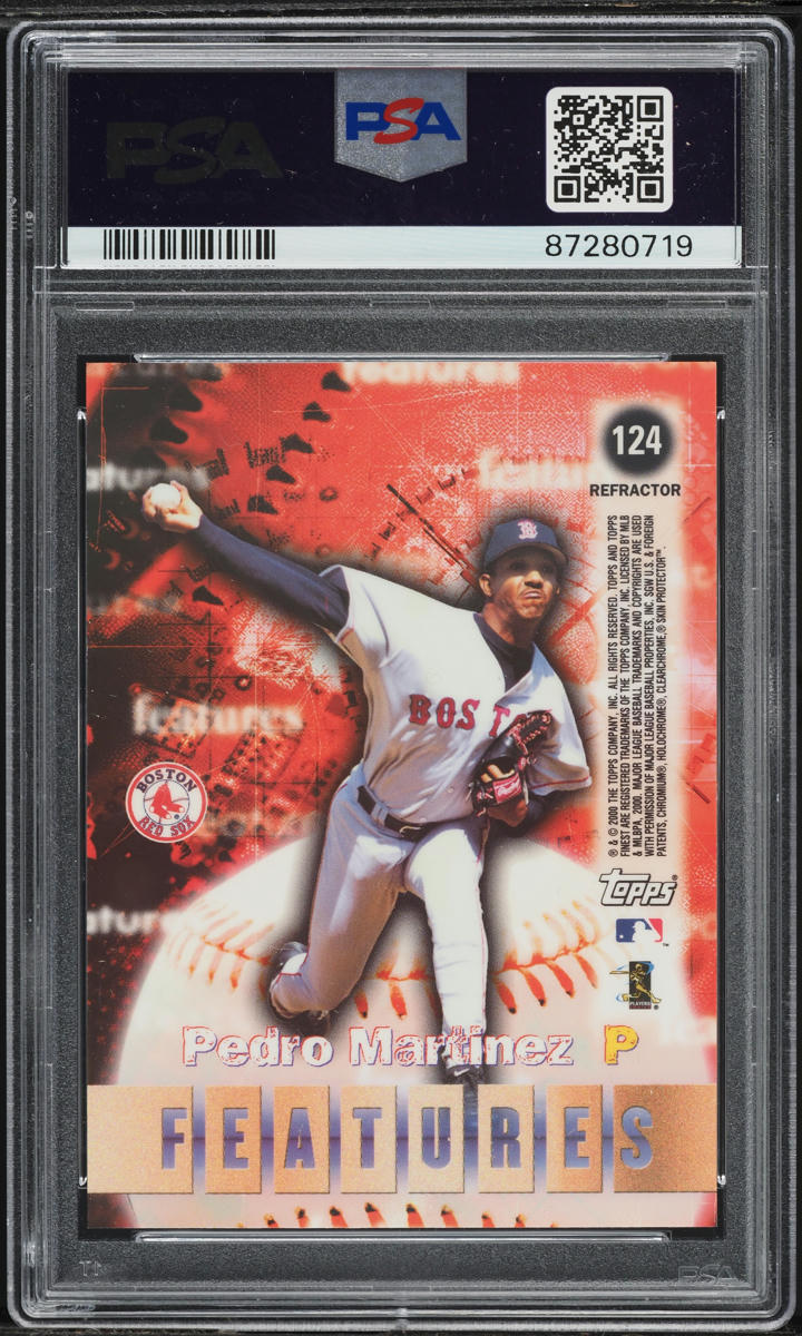 2000 Finest Refractor Randy Johnson & Pedro Martinez #124 PSA 10 GEM MINT