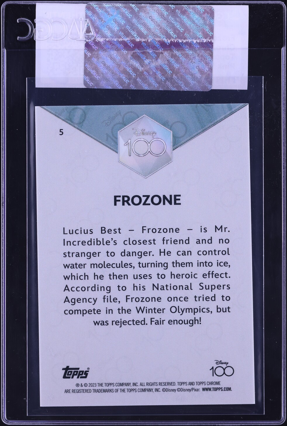 Disney - frmjpnページ 2023 Topps Chrome Disney 100 Pink Refractor Frozone /399 #5