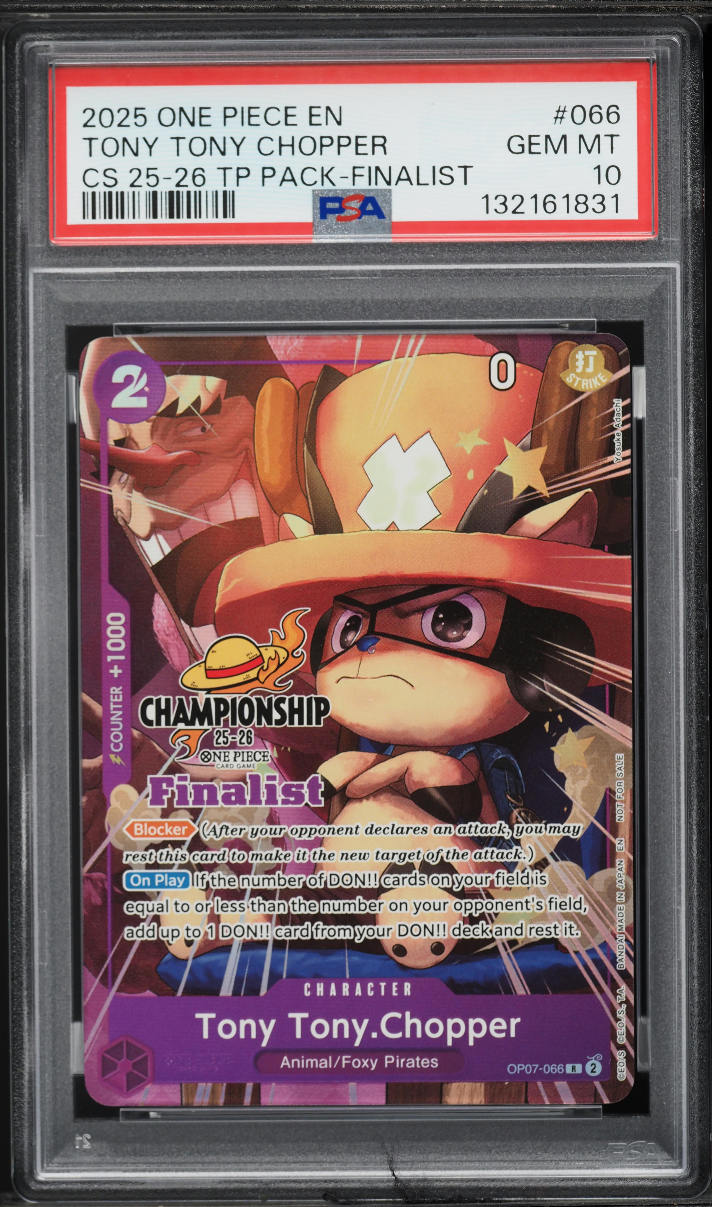 2025 One Piece Championship 25-26 Top Player Pack Finalist Alt Art
