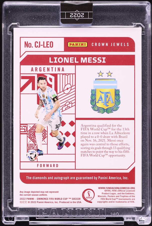 2022 Panini Eminence FIFA World Cup Crown Jewels Diamond Gems