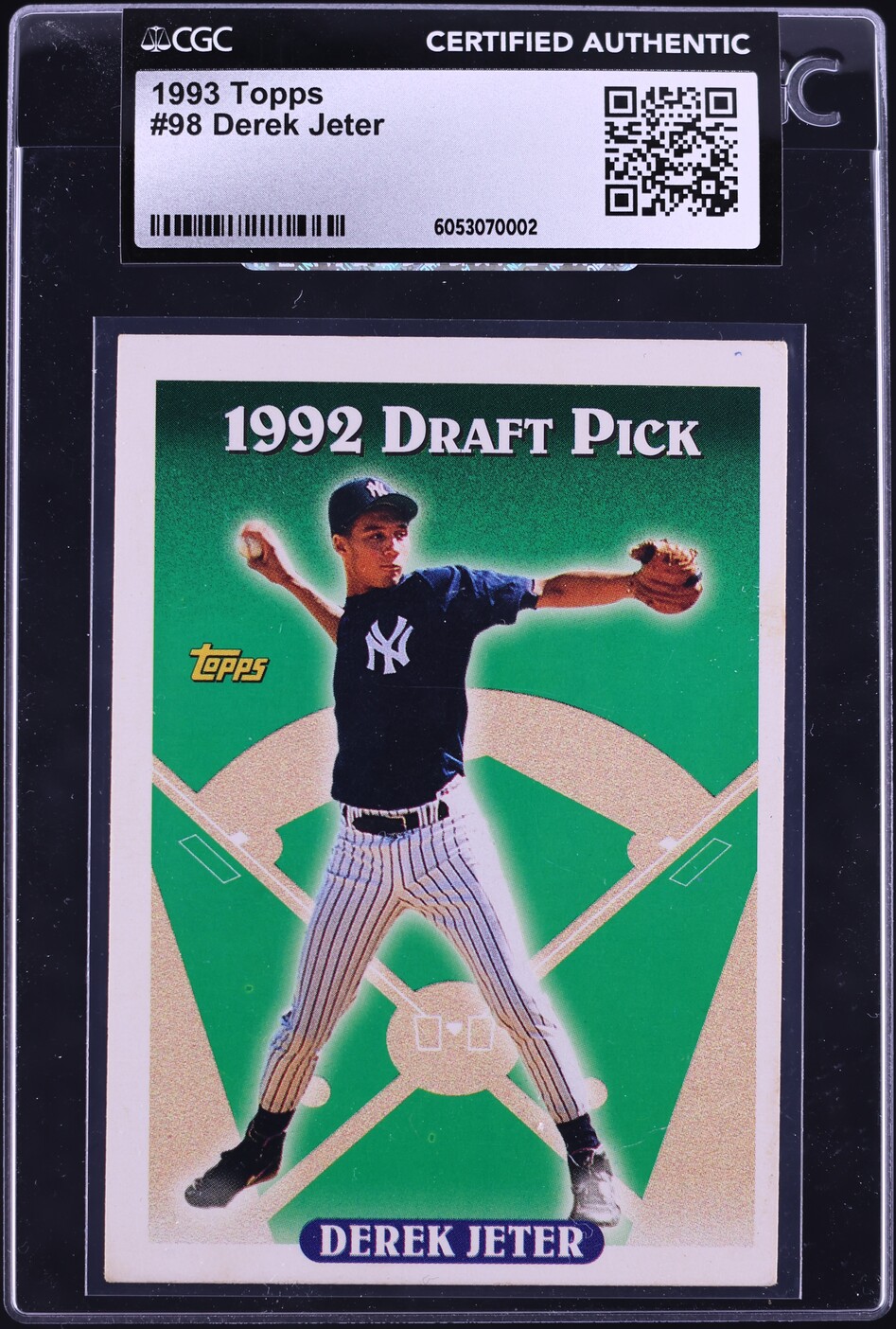 1993 Topps Derek Jeter ROOKIE #98 CGC AUTH
