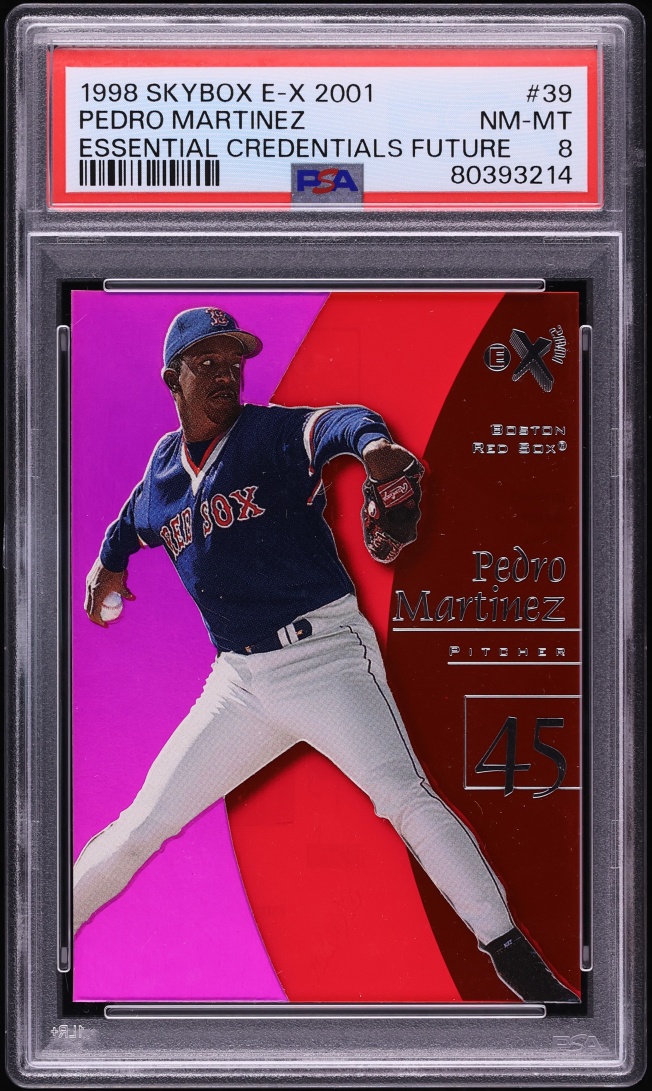 1998 Skybox E-X2001 Essential Credentials Future Pedro Martinez /62 #39 PSA 8 NM-MT
