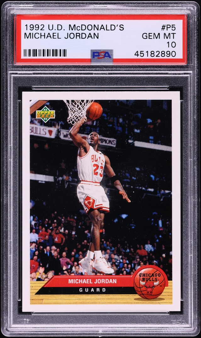 1992 Upper Deck McDonald's Michael Jordan #P5 PSA 10 GEM