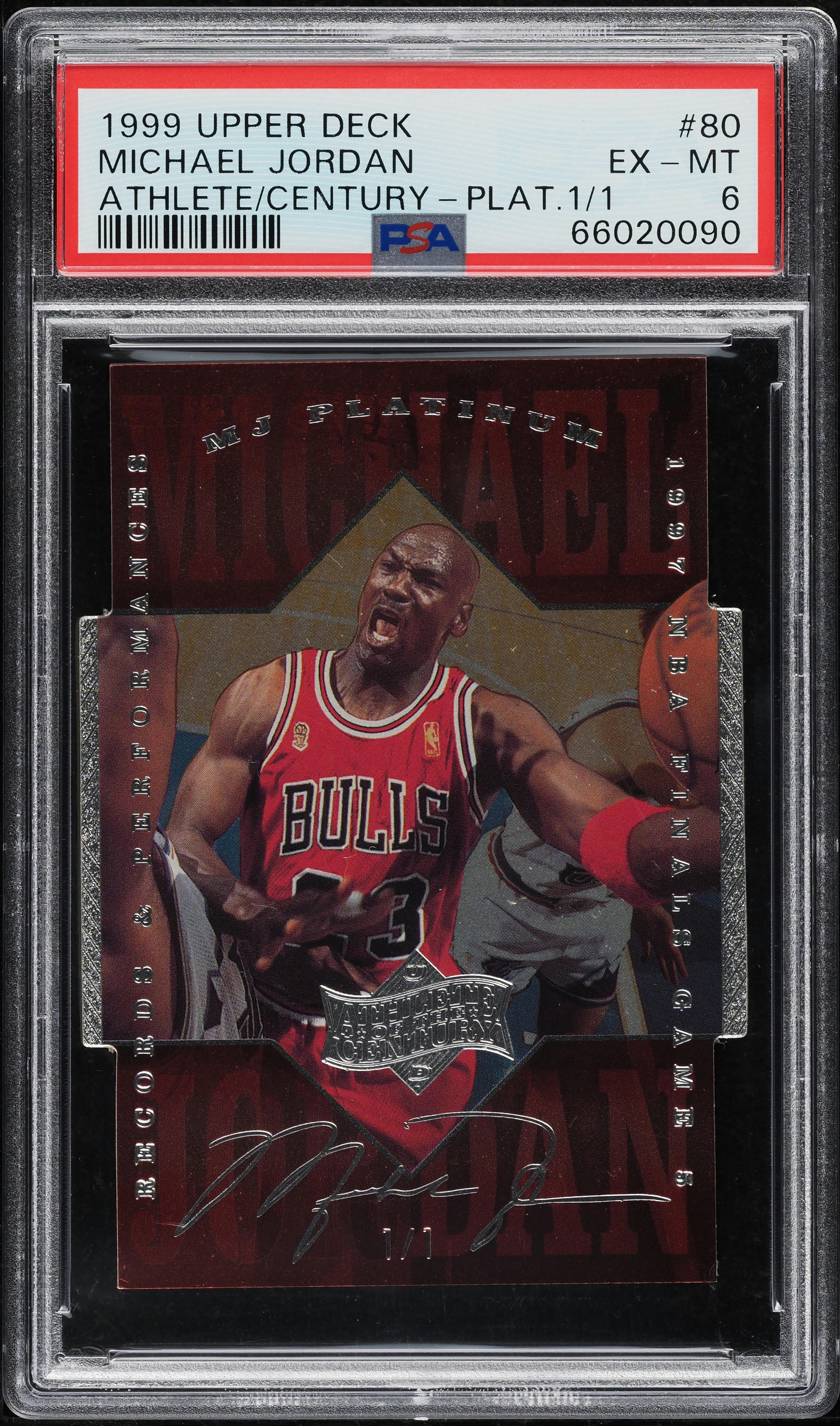 1999 Upper Deck MJ Athlete Of The Century Platinum Michael