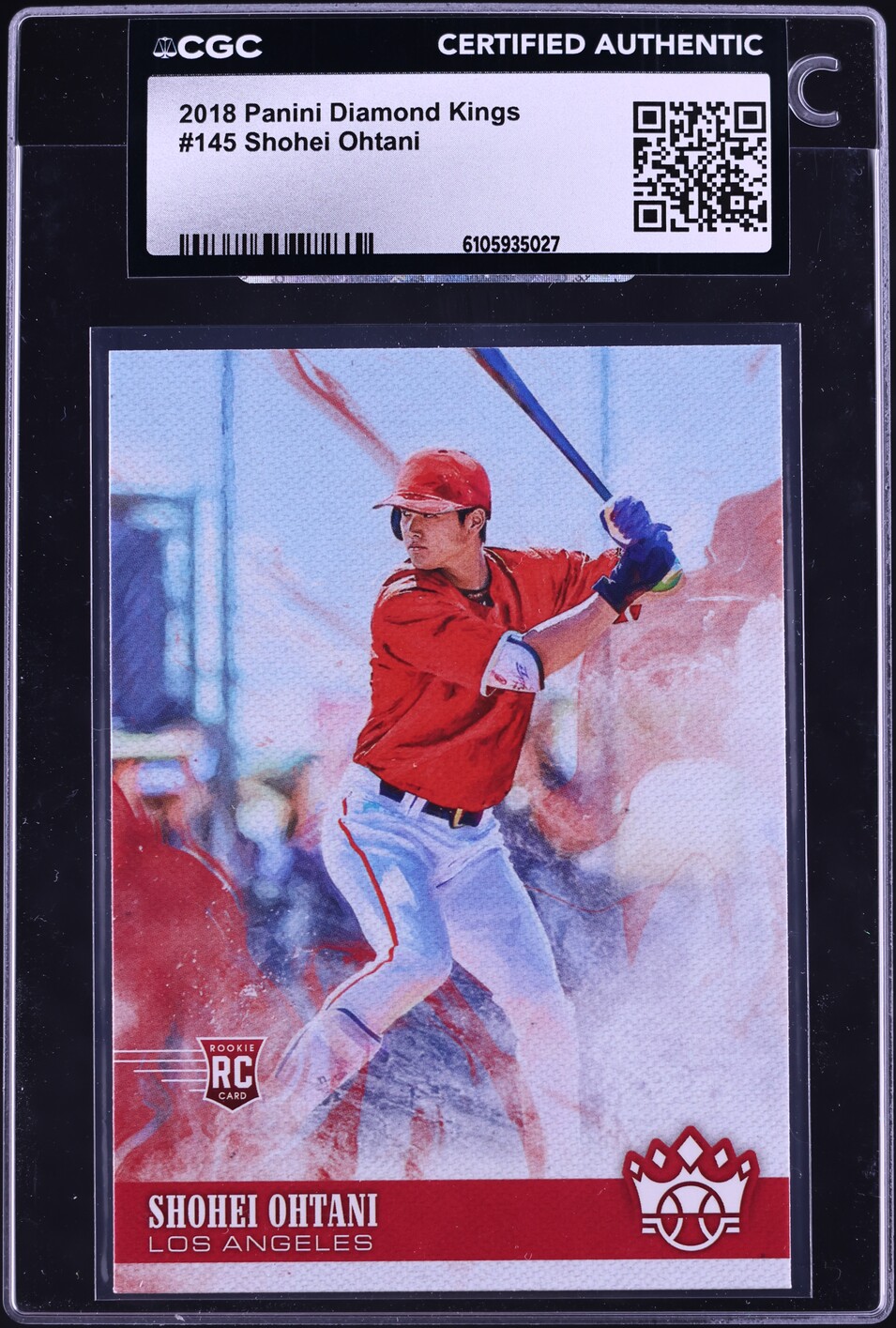 2018 Panini Diamond Kings Shohei Ohtani ROOKIE #145 CGC AUTH