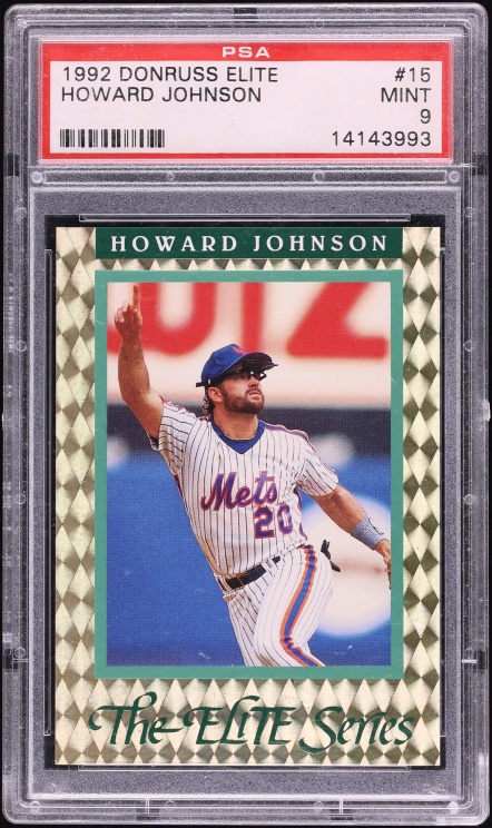 1992 Donruss Elite Howard Johnson /10000 #15 PSA 9 MINT