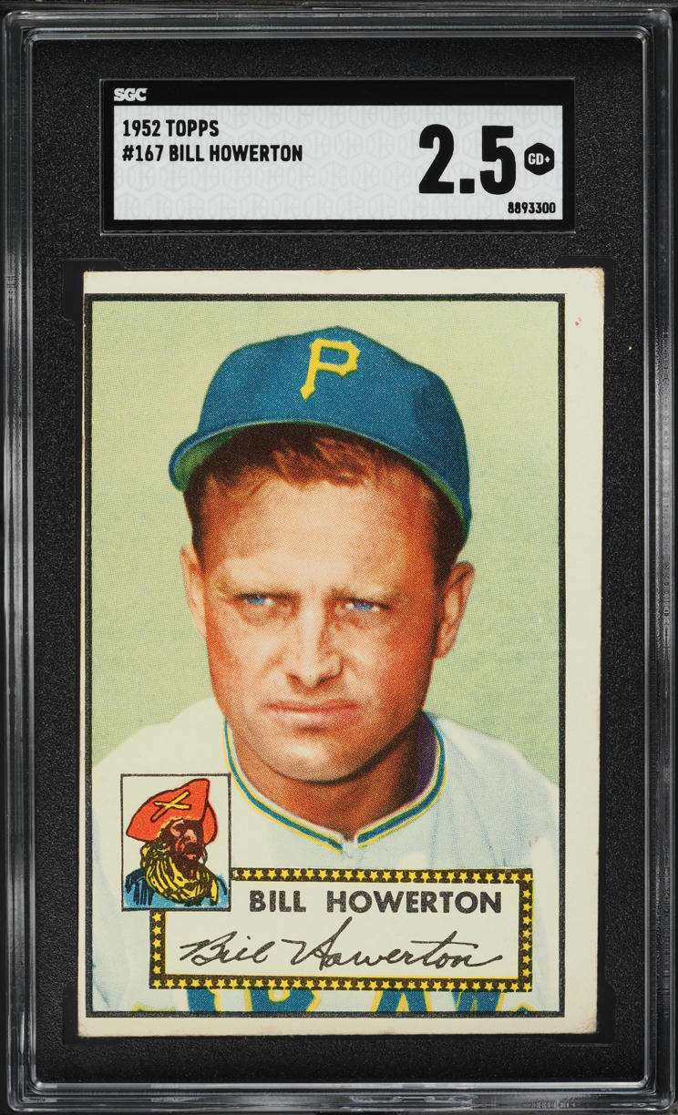 1952 Topps Bill Howerton #167 SGC 2.5 GD+