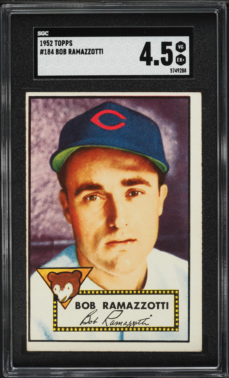 1952 Topps Bob Ramazzotti #184 SGC 4.5 VGEX+