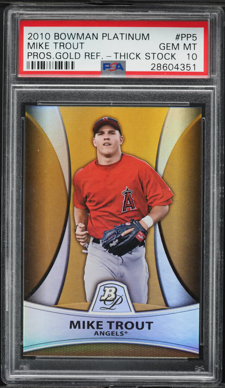 2010 Mike Trout Rookie Card – TriStar Obak Mini #18 VIP National Exclusive Set, Mint