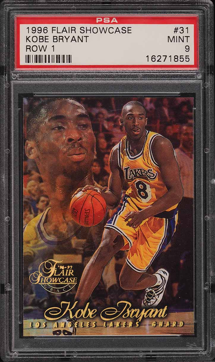 1996 Finest w/ Coating Kobe Bryant ROOKIE #74 PSA 9 MINT on