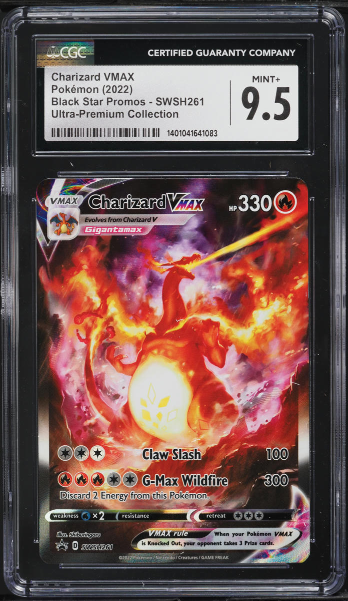 2022 Pokemon SWSH Black Star Promo Ultra Premium Charizard VMAX #SWSH261 CGC 9.5