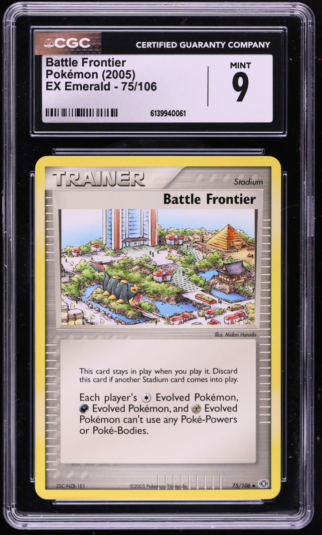 2005 Pokemon Ex Emerald Battle Frontier #75 CGC 9 MINT