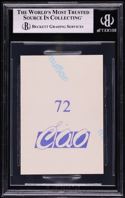 1989 Cao Muflon Yugoslavian Michael Jordan #72 BGS 8.5 NM-MT+