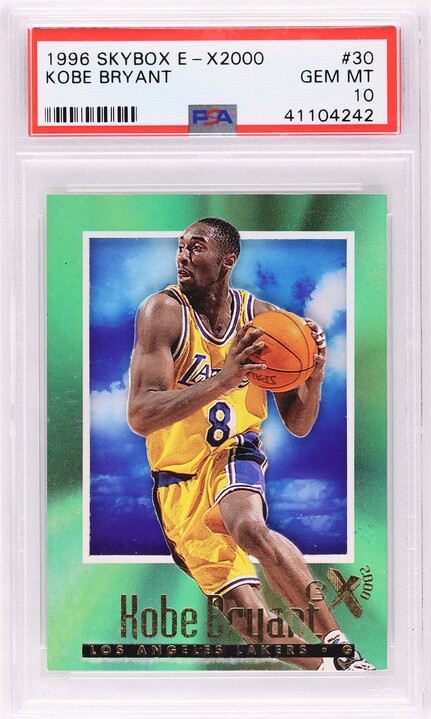 1996 Skybox E-X2000 Kobe Bryant ROOKIE #30 PSA 10 GEM MINT on