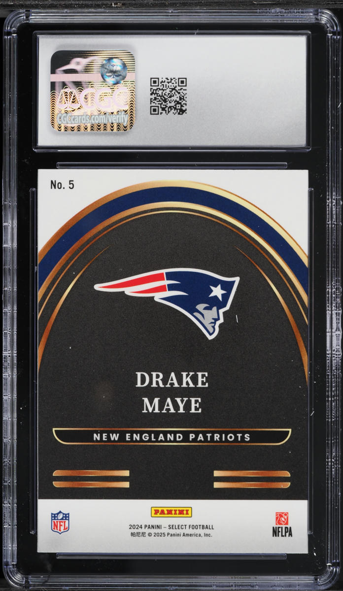 2024 Select Future Drake Maye ROOKIE #5 CGC 10 GEM MINT