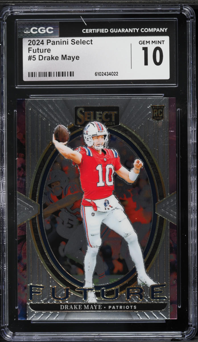 2024 Select Future Drake Maye ROOKIE #5 CGC 10 GEM MINT