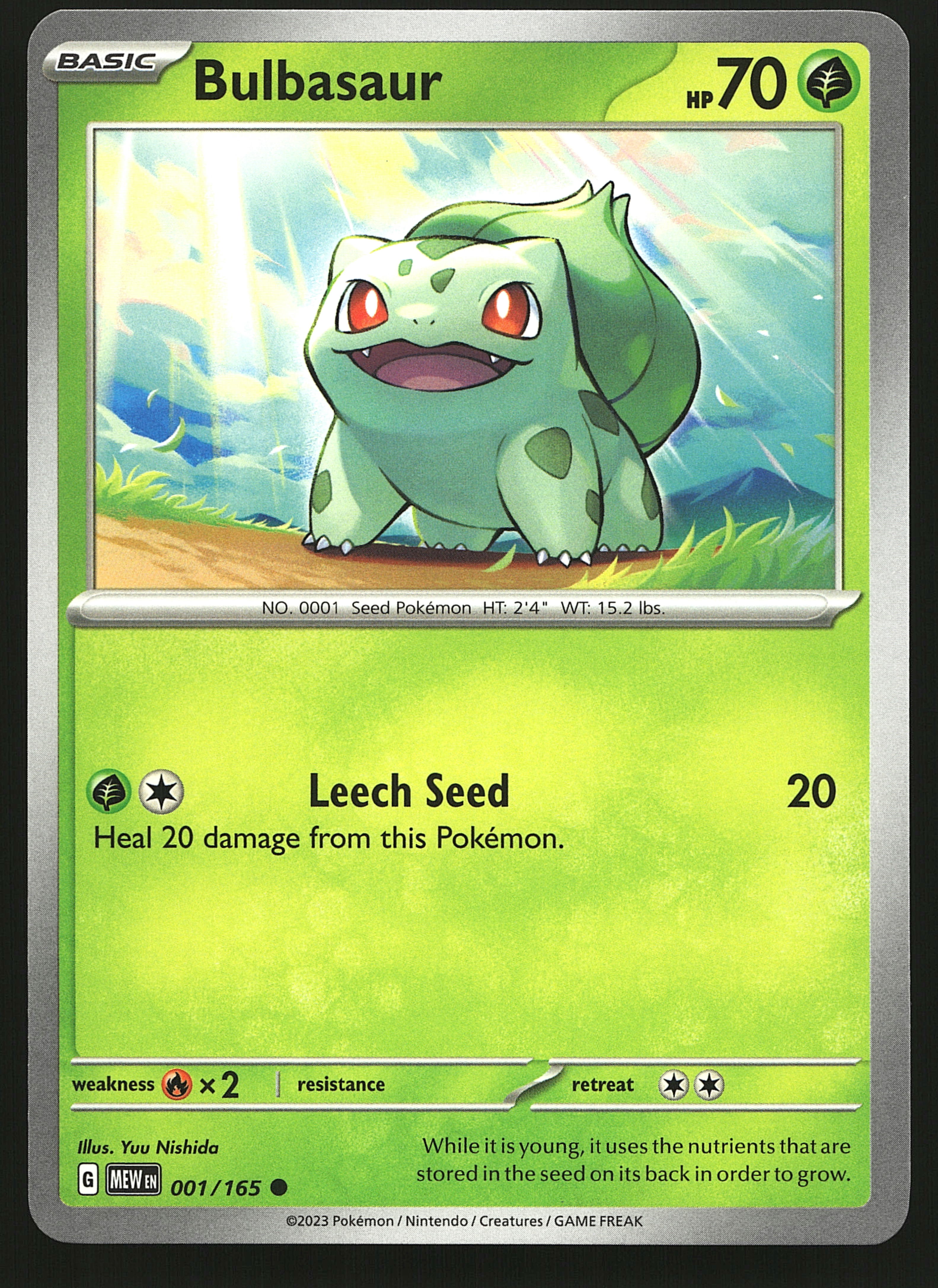 2023 Pokemon Scarlet & Violet 151 Bulbasaur #1