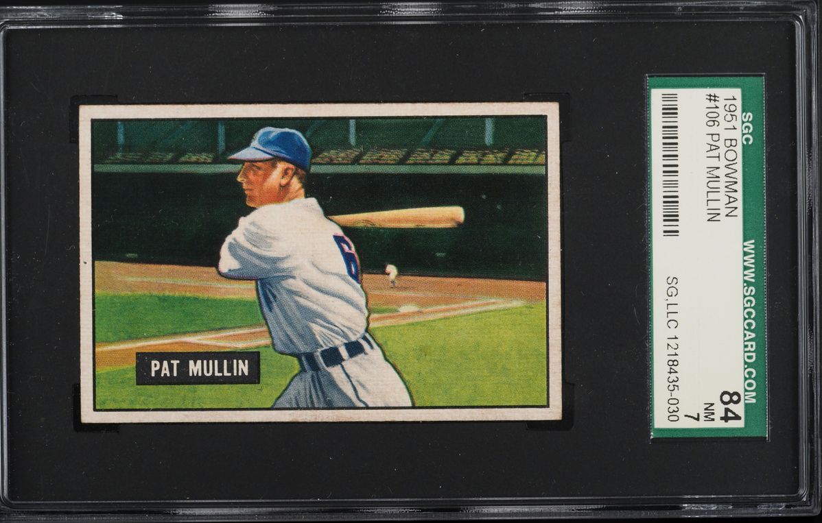 1951 Bowman Pat Mullin #106 SGC 7 NRMT