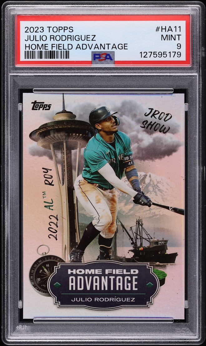 2023 Topps Home Field Advantage Julio Rodriguez #HA11 PSA 9 MINT