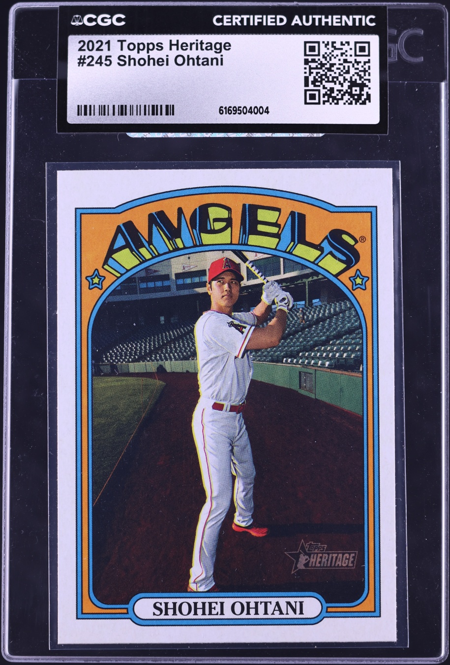2021 Topps Heritage Shohei Ohtani #245 CGC AUTH