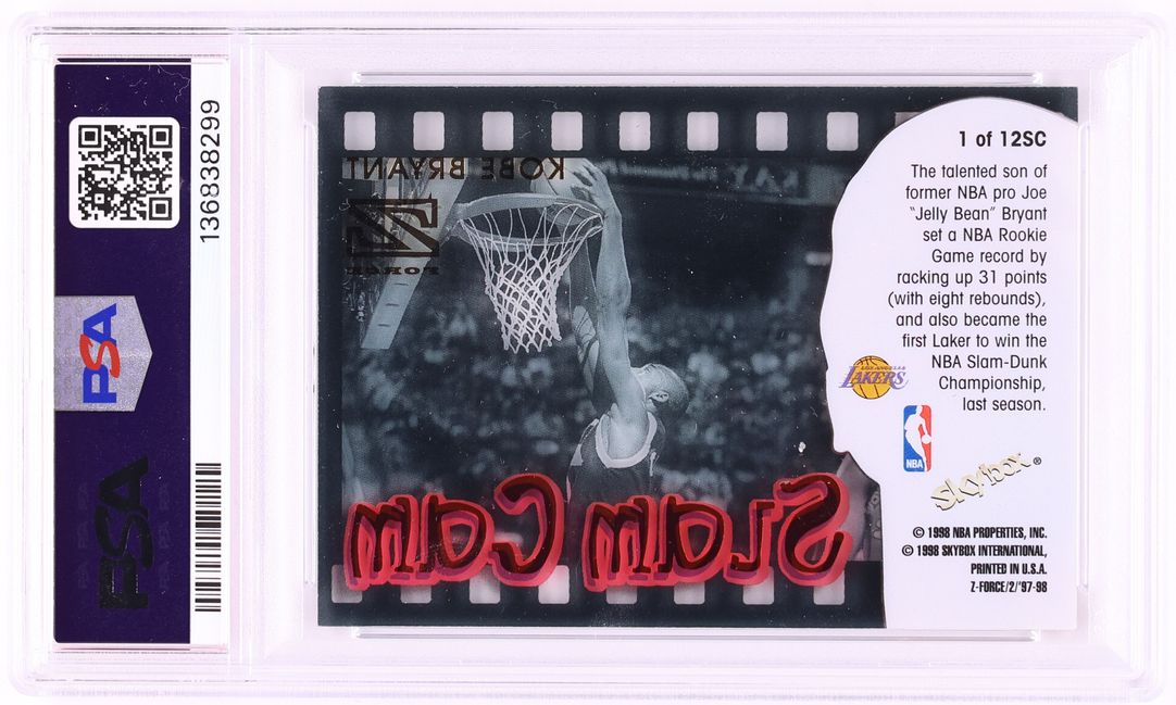 1997 Skybox Z-Force Slam Cam Kobe Bryant #1 PSA 9 MINT