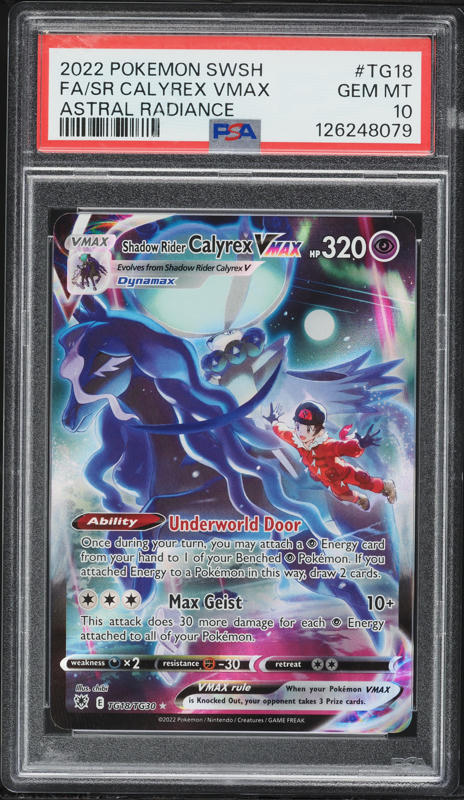 2021 Pokemon SWSH Chilling Reign Alt Art Shadow Rider Calyrex VMAX