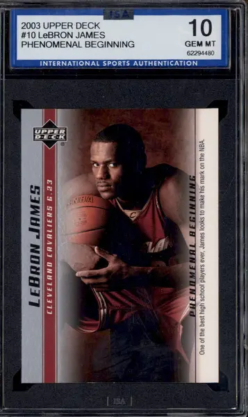 2003 Upper Deck Phenomenal Beginning LeBron James ROOKIE RC