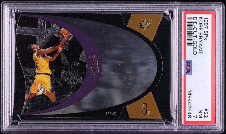 1997 SPx Gold Die-Cut Kobe Bryant #22 PSA 7 NRMT