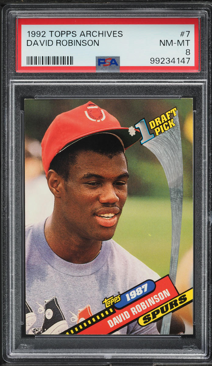 1992 Topps Archives David Robinson #7 PSA 8 NM-MT