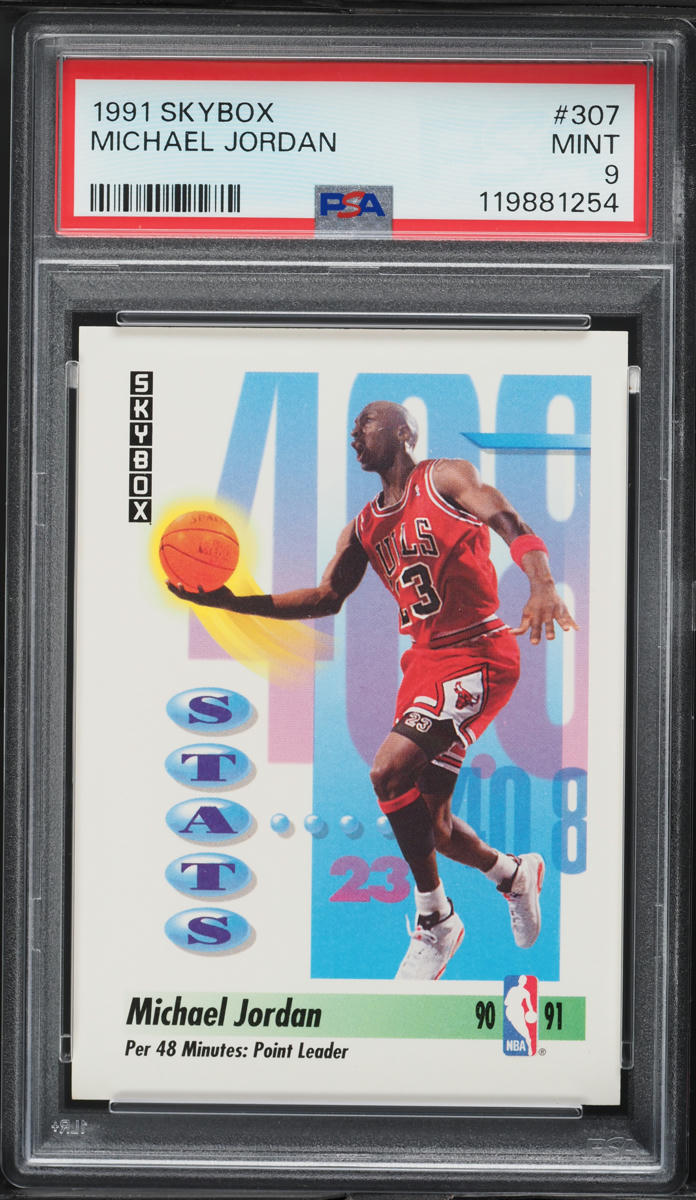 1991 Skybox Basketball Michael Jordan #307 PSA 9 MINT
