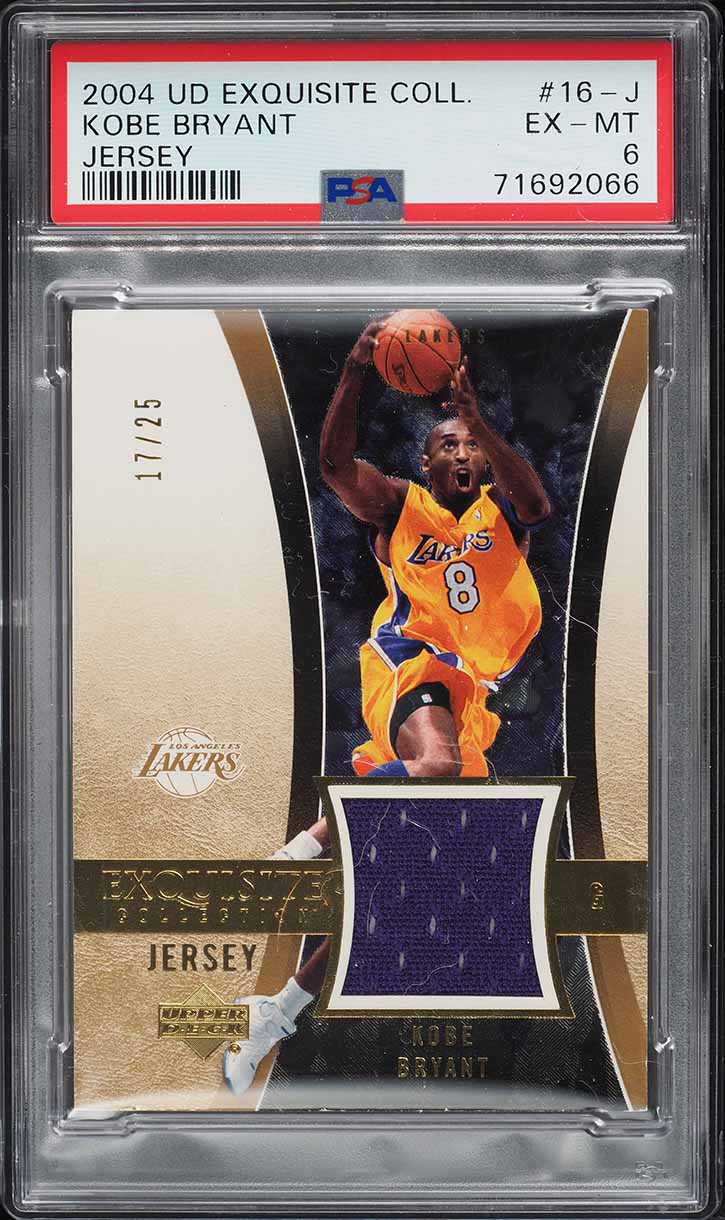 2003 Exquisite Collection Gold Kobe Bryant /25 #15 BGS 8.5