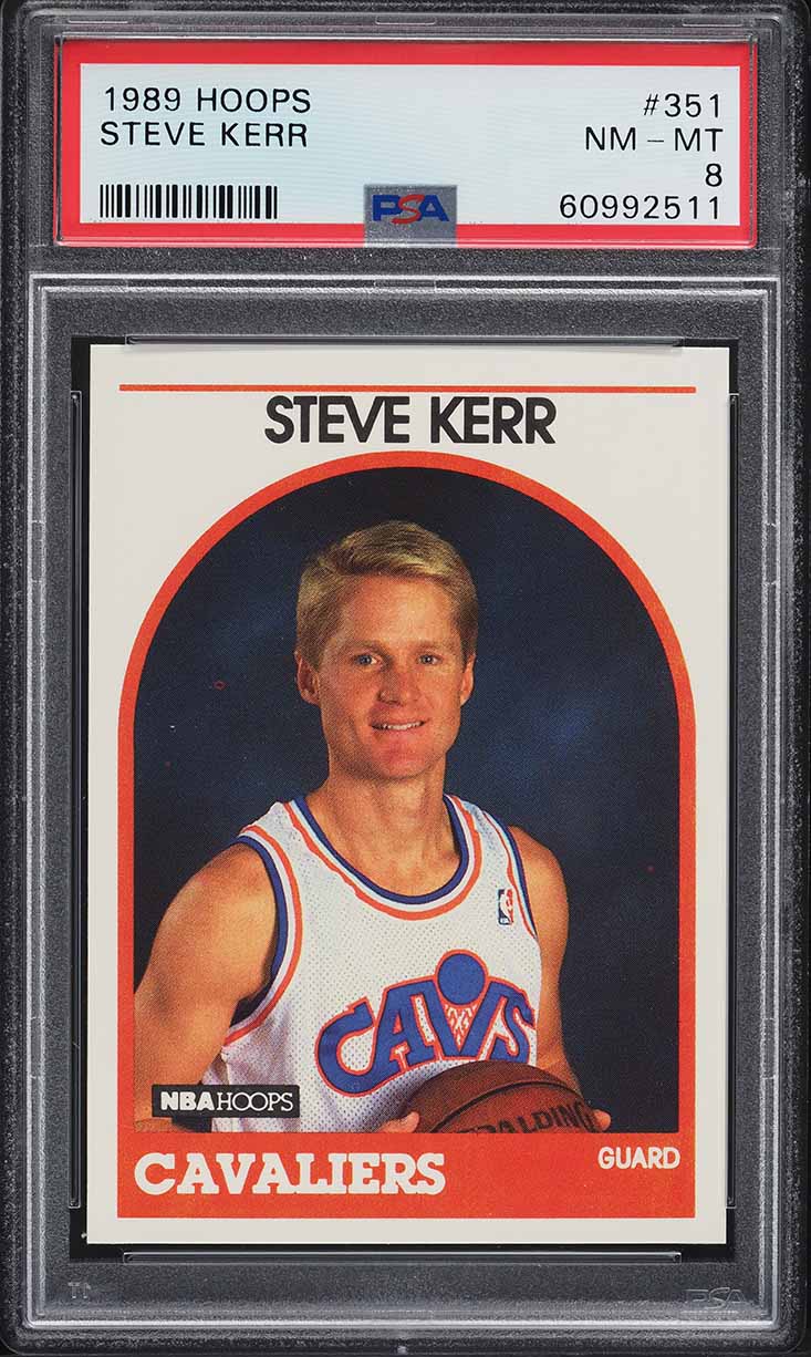 1989 Hoops Steve Kerr ROOKIE #351 PSA 8 NM-MT - Main Image